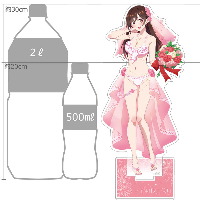 Rent-A-Girlfriend Curtain Original Illustration Extra Large Acrylic Stand Mizuhara Chizuru / Wedding Swimwear