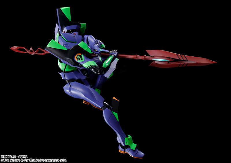 Rebuild of Evangelion Bandai DYNACTION Humanoid Decisive Weapon Artificial Human Evangelion EVA-01 + Cassius Spear (Renewal Color Edition)