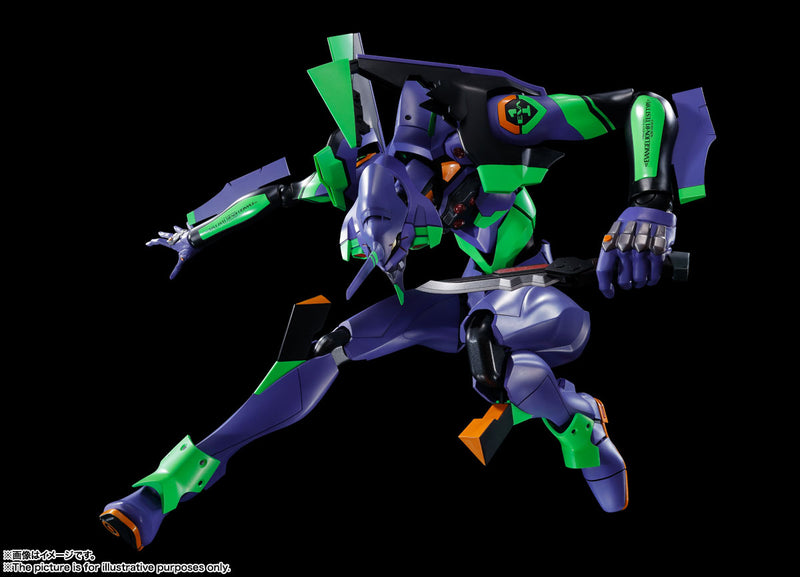 Rebuild of Evangelion Bandai DYNACTION Humanoid Decisive Weapon Artificial Human Evangelion EVA-01 + Cassius Spear (Renewal Color Edition)