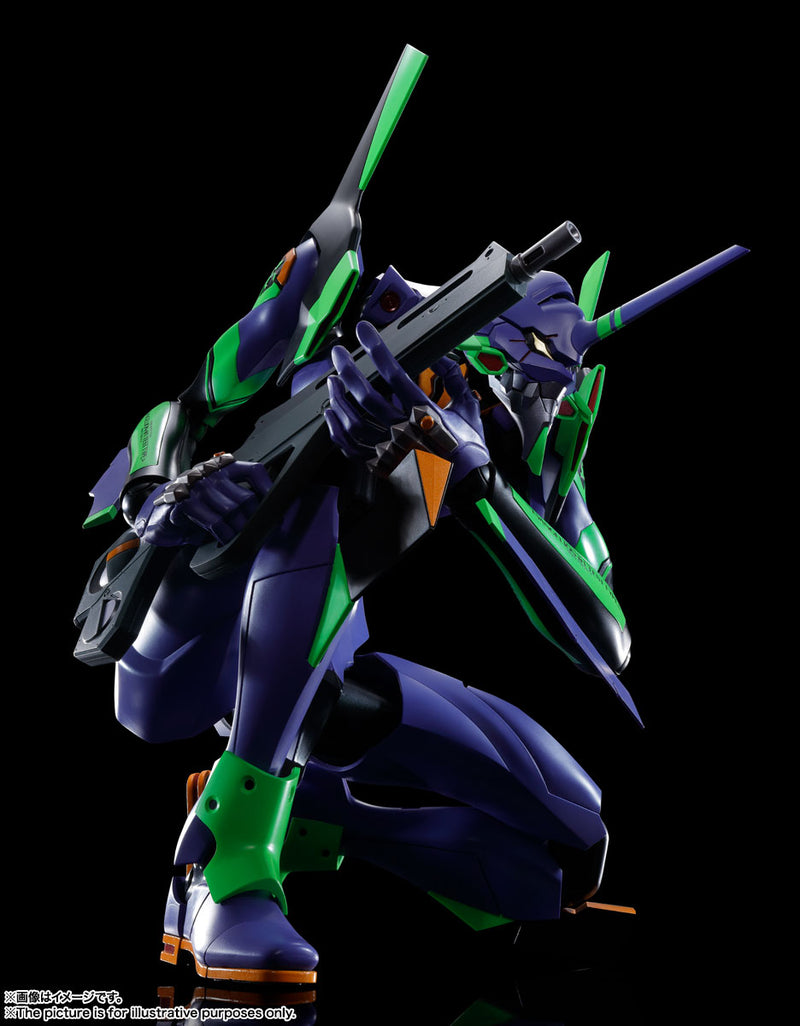 Rebuild of Evangelion Bandai DYNACTION Humanoid Decisive Weapon Artificial Human Evangelion EVA-01 + Cassius Spear (Renewal Color Edition)