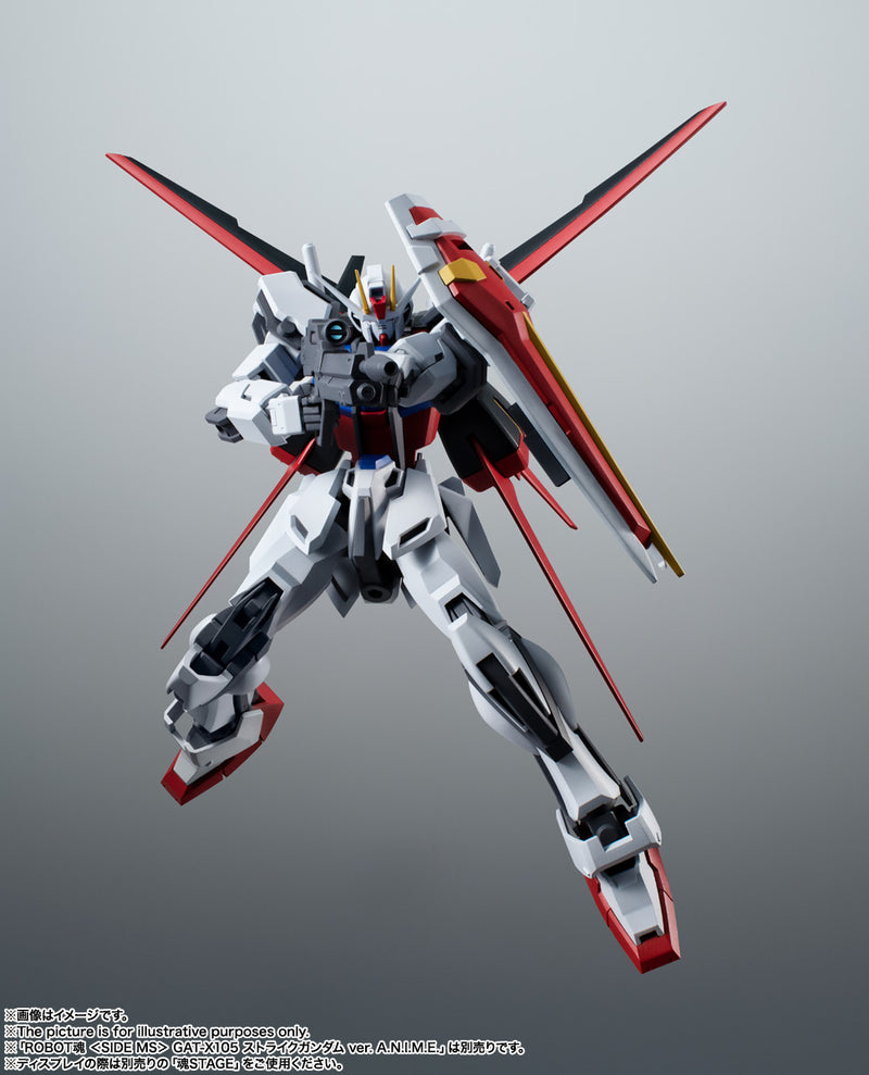 Gundam Mobile Suit SEED Bandai Robot Spirits Side MS  AQM/E-X01 Aile Striker & Effect Parts Set Ver. A.N.I.M.E. [C.E.]