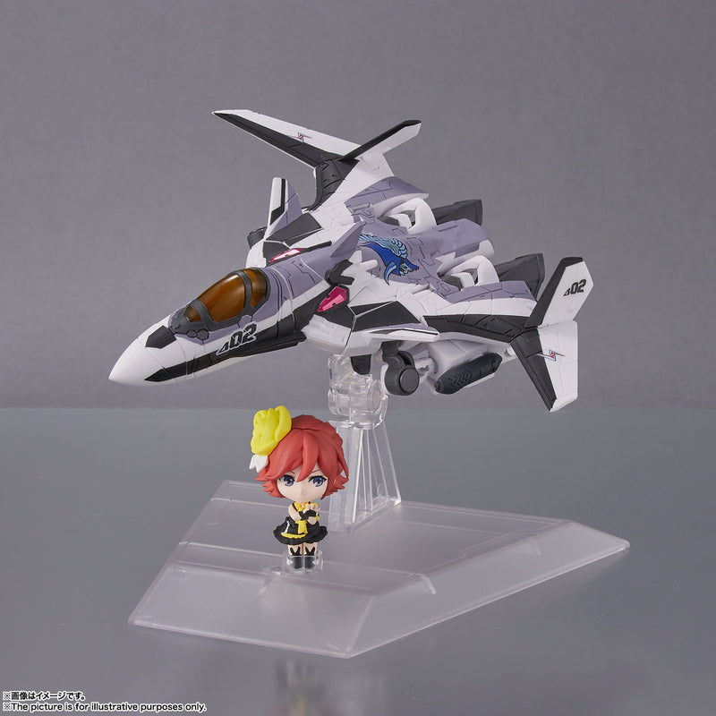 Macross Delta Bandai TINY SESSION VF-31F Siegfried (Messer Ihlefeld Fighter) with Kaname Buccaneer(JP)