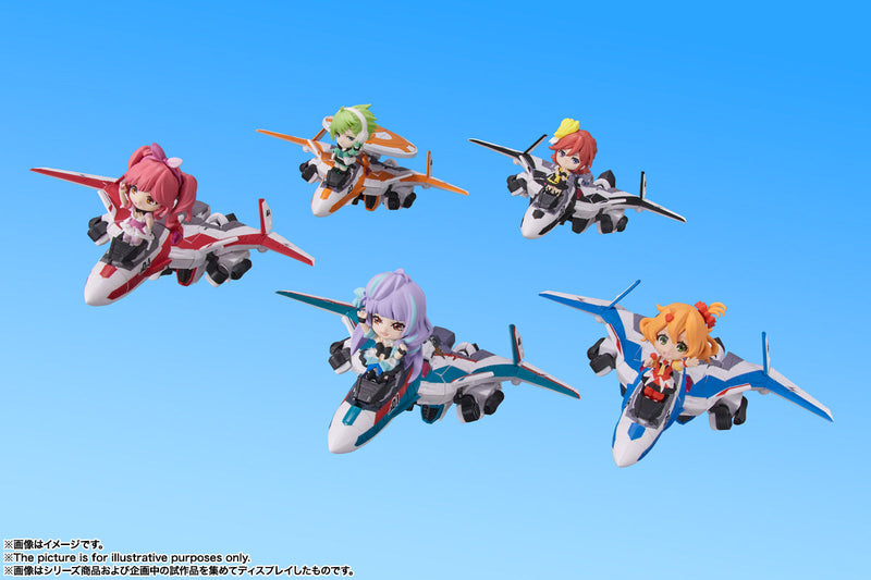 Macross Delta Bandai TINY SESSION VF-31F Siegfried (Messer Ihlefeld Fighter) with Kaname Buccaneer(JP)