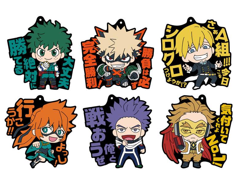 My Hero Academia Ensky Rubber Strap Heroes! 4 A Box(1 Random)