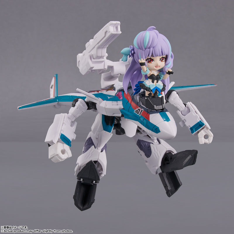 Macross Delta Bandai TINY SESSION VF-31S Siegfried (Arad Molders Custom) with Mikumo Guynemer(JP)