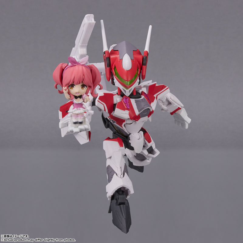 Macross Delta Bandai TINY SESSION VF-31C Siegfried (Mirage Farina Jenius Custom) with Makina Nakajima(JP)