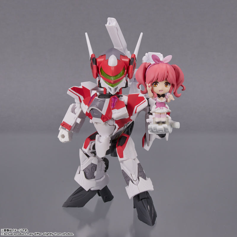Macross Delta Bandai TINY SESSION VF-31C Siegfried (Mirage Farina Jenius Custom) with Makina Nakajima(JP)