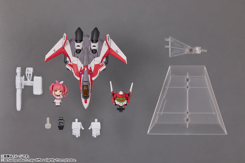 Macross Delta Bandai TINY SESSION VF-31C Siegfried (Mirage Farina Jenius Custom) with Makina Nakajima(JP)