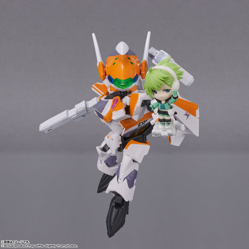 Macross Delta Bandai TINY SESSION VF-31E Siegfried (Chuck Mustang Custom) with Reina Prowler(JP)