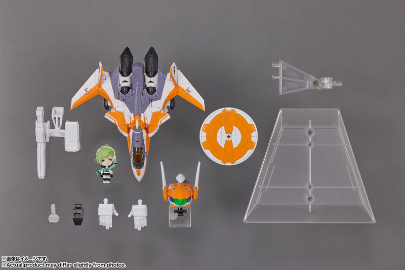 Macross Delta Bandai TINY SESSION VF-31E Siegfried (Chuck Mustang Custom) with Reina Prowler(JP)
