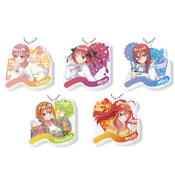 The Quintessential Quintuplets Movie Ensky Trading Acrylic Key Chain (Pastel Desserts)(1 Random)