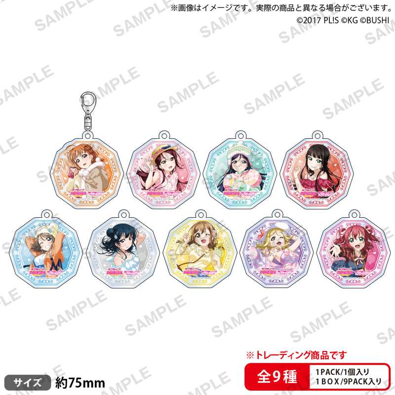 Love Live! School Idol Festival Bushiroad Creative Trading Acrylic Key Chain Aqours World Travel Ver.(1 Random)