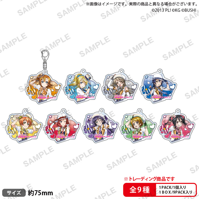 Love Live! School Idol Festival Bushiroad Creative Trading Acrylic Key Chain μ's Blazer's Hat Ver.(1 Random)