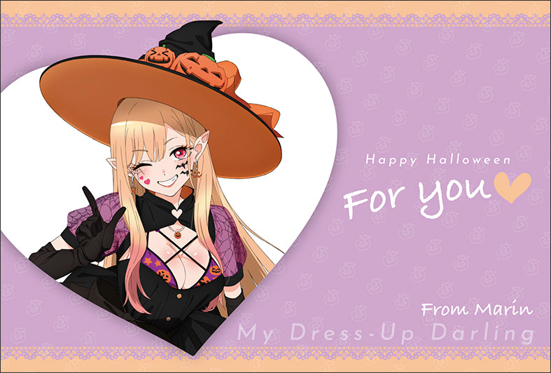 My Dress-Up Darling Movic Greeting Set Marin & Halloween (Acrylic Figure, Big Towel, Postcard)
