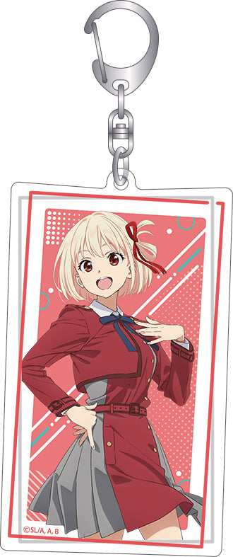 Lycoris Recoil Movic Changing Acrylic Key Chain Nishikigi Chisato