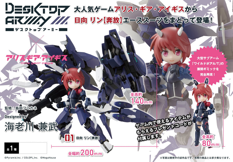 Alice Gear Aegis Desktop Army MEGAHOUSE Rin Himukai (Unrestrained)