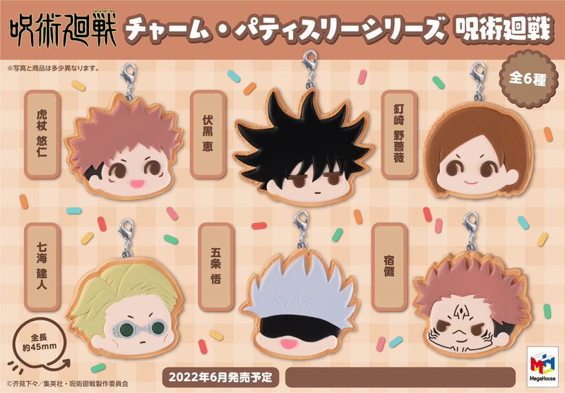 JUJUTSU KAISEN MEGAHOUSE Charm Patisserie series (Set of 6 Characters)