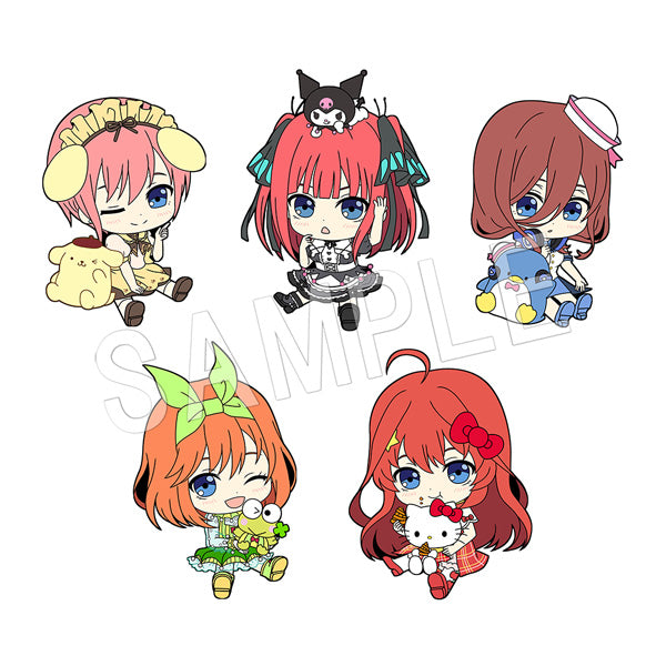 The Quintessential Quintuplets Season 2 Chugai Mining x Sanrio Characters Petanko Trading Rubber Strap (1 Random)