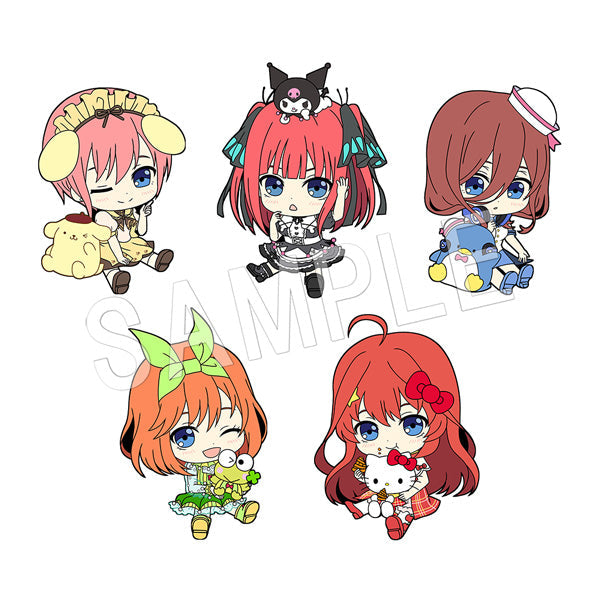 The Quintessential Quintuplets Season 2 Chugai Mining x Sanrio Characters Petanko Trading Rubber Strap (Box of 5)