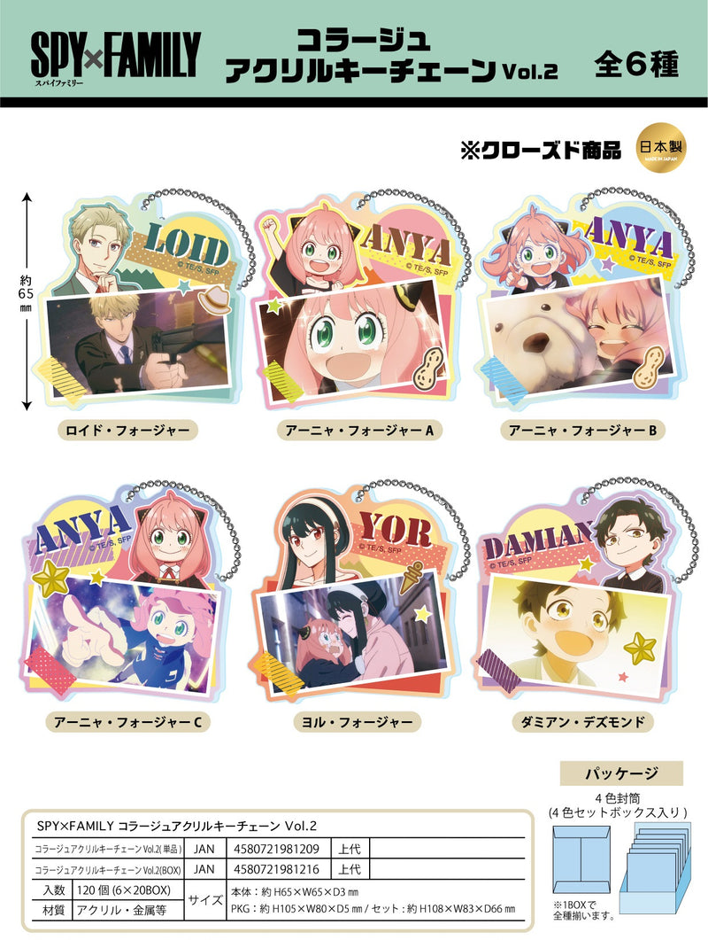 SPY x FAMILY Twinkle Collage Acrylic Key Chain Vol.2(1 Random)