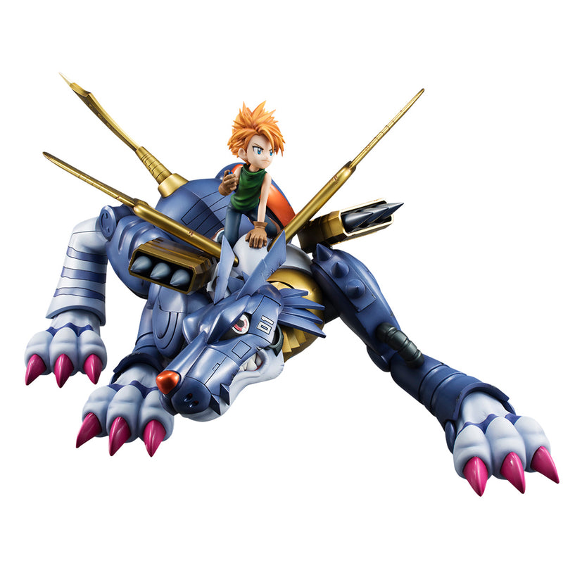 DIGIMON MEGAHOUSE GEM SERIES METAL GARURUMON & ISHIDA YAMATO