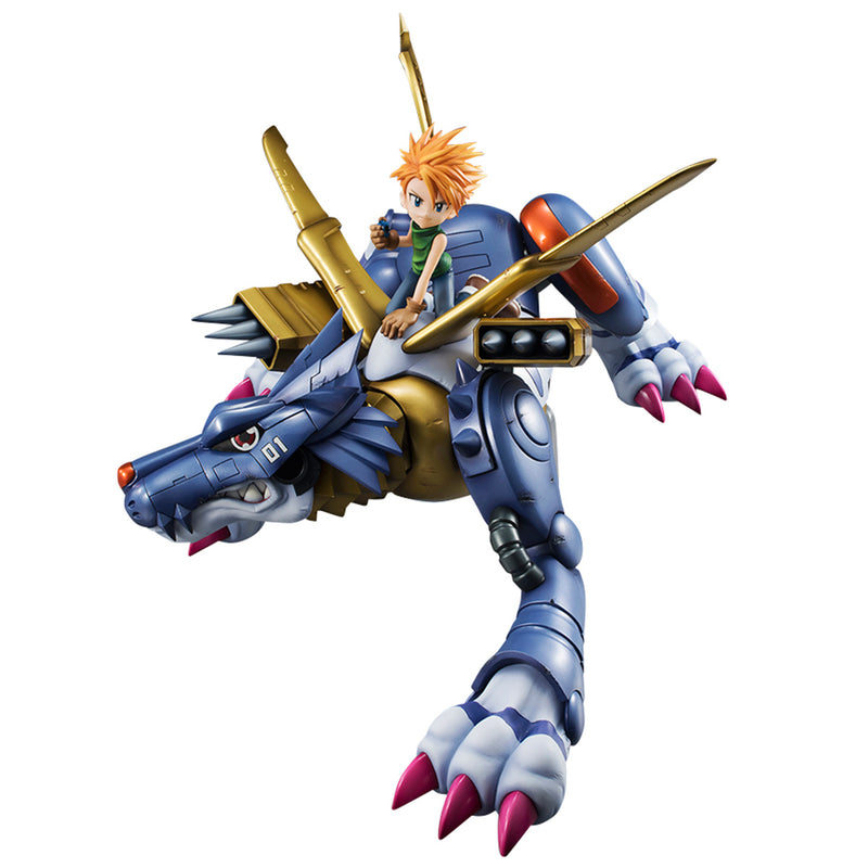 DIGIMON MEGAHOUSE GEM SERIES METAL GARURUMON & ISHIDA YAMATO