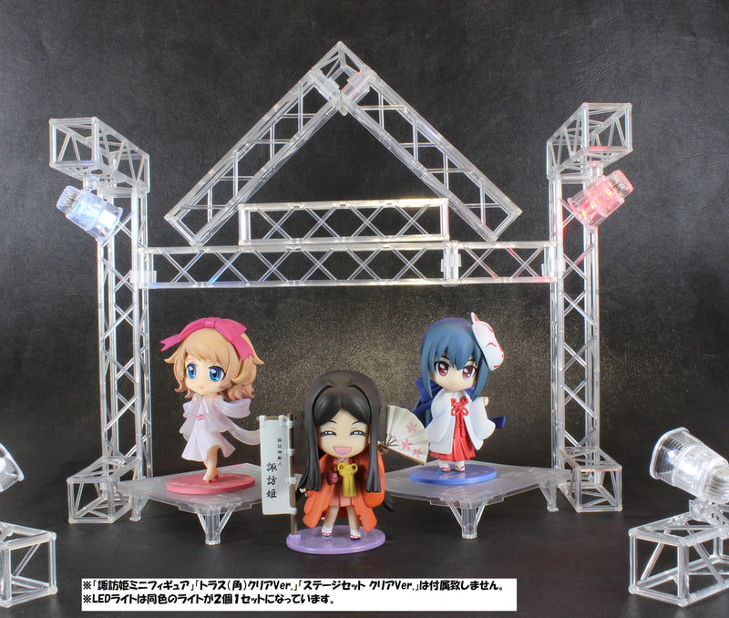 MODELING SUPPLY PLUM PLASTIC ACCESSORY02：LED STAGE LIGHT CLEAR Ver. (RED)