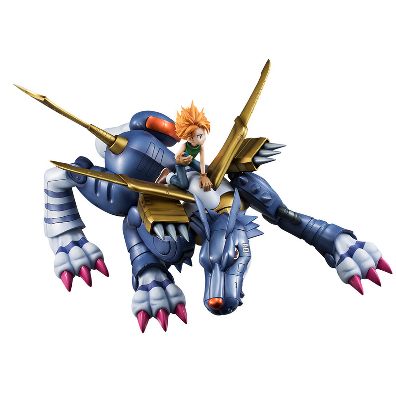 DIGIMON MEGAHOUSE GEM SERIES METAL GARURUMON & ISHIDA YAMATO