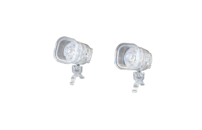 MODELING SUPPLY PLUM PLASTIC ACCESSORY02：LED STAGE LIGHT CLEAR Ver. (RED)