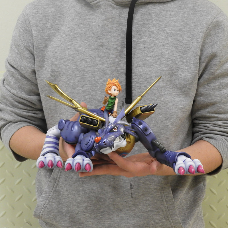 DIGIMON MEGAHOUSE GEM SERIES METAL GARURUMON & ISHIDA YAMATO