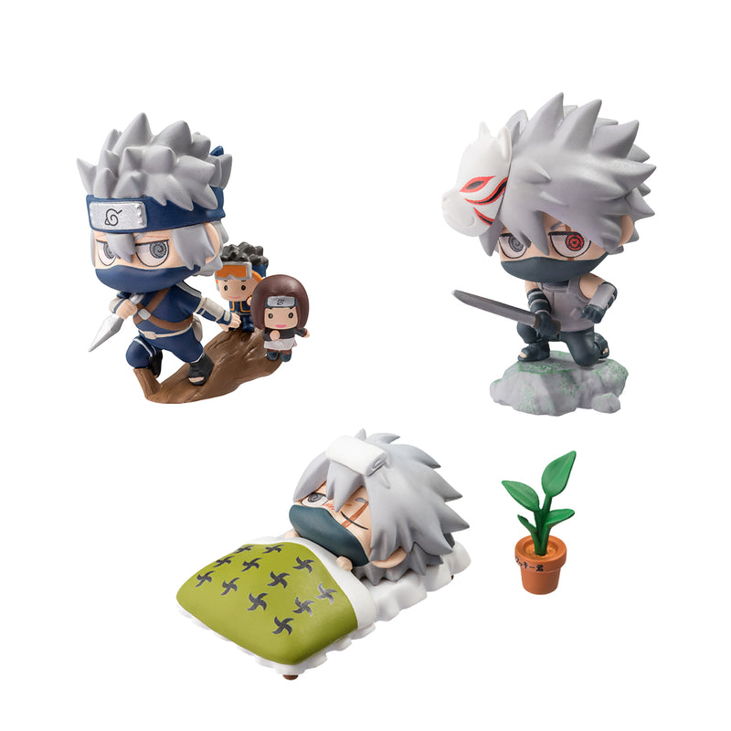 NARUTO MEGAHOUSE PETIT CHARALAND  KAKASHI SPECIAL! (Set or 6 Characters)