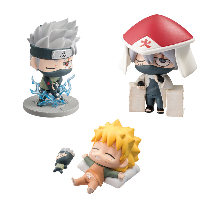 NARUTO MEGAHOUSE PETIT CHARALAND  KAKASHI SPECIAL! (Set or 6 Characters)