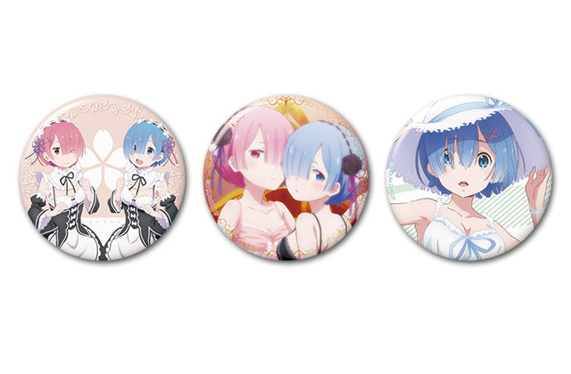 Re:ZERO -Starting Life in Another World- HOBBY STOCK Re:ZERO -Starting Life in Another World- 76mm Can Badge 3 Pieces Set