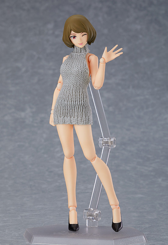 505 figma Styles figma Female Body (Chiaki) with Backless Sweater Outfit