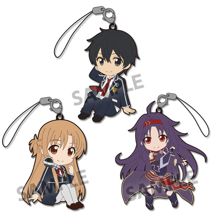 Sword Art Online Ⅱ  HOBBY STOCK Pikuriru! Rubber Strap Set - Mother's Rosario - (Set of 3 Characters)(re-run)