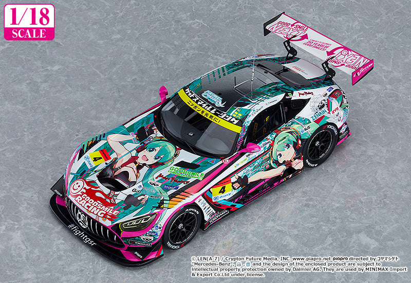 Hatsune Miku GT Project GOODSMILE RACING 1/18th Scale Good Smile Hatsune Miku AMG 2020 SUPER GT Okayama Test Ver.