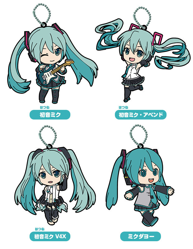Hatsune Miku GOOD SMILE COMPANY Hatsune Miku Nendoroid Plus Rubber Keychain (Collectible) (Set of 4 Characters)