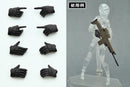 LittleArmory TOMYTEC LittleArmory-OP3: figma Tactical Gloves (Stealth Black) (4th-run)