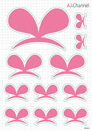 Kizuna AI Good Smile Company Kizuna AI: AI-chan's Ribbon Stickers