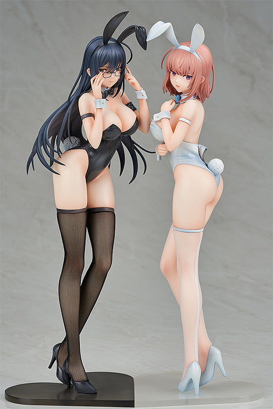 Ikomochi Original Character ENSOUTOYS Black Bunny Aoi and White Bunny Natsume 2 Monochrome Bunny Figure Set