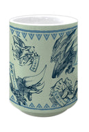 MONSTER HUNTER DOUBLE CROSS CAPCOM Japanese pattern YUNOMI Blue