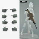 LittleArmor TOMYTEC  LittleArmory-OP5: figma Tactical Gloves (Mas Grey)