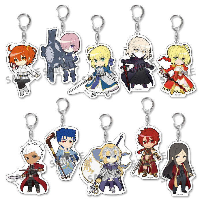Fate/Grand Order HOBBY STOCK Pikuriru! Fate/Grand Order Trading Acrylic Keychain (Set of 10 Characters)