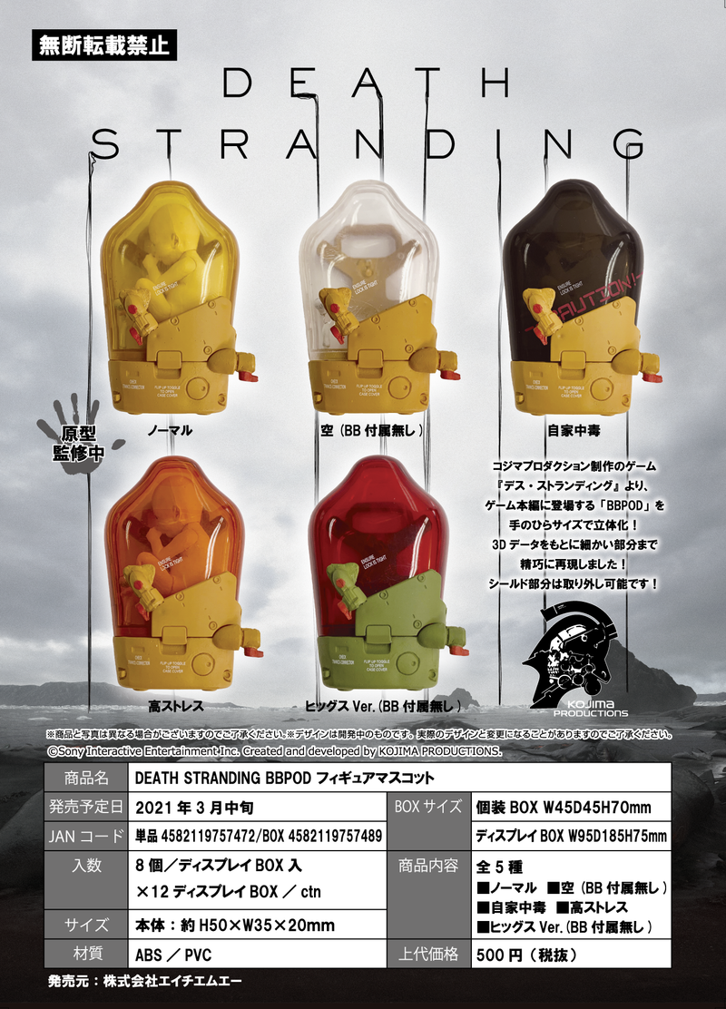 DEATH STRANDING HMA BBPOD Figure Mascot (Re-run) (box of 8 figures)