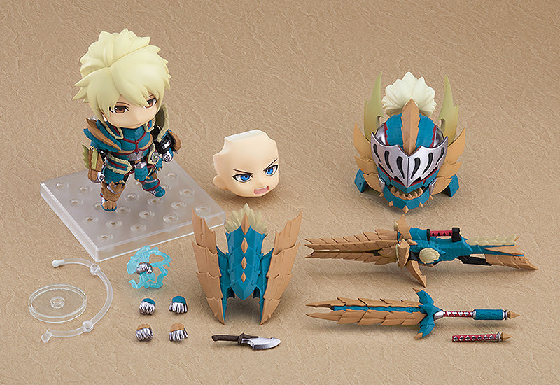 1421‐DX MONSTER HUNTER WORLD: ICEBORNE CAPCOM Nendoroid Hunter: Male Zinogre Alpha Armor Ver. DX