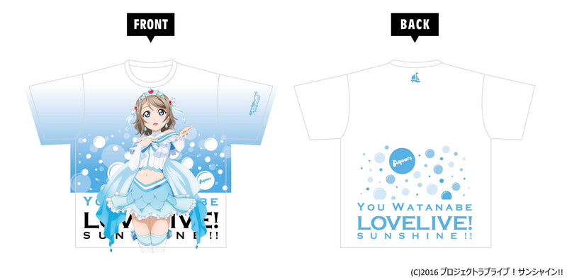 Love Live! Sunshine!! KADOKAWA Full Graphic T-shirt WATANABE YOU