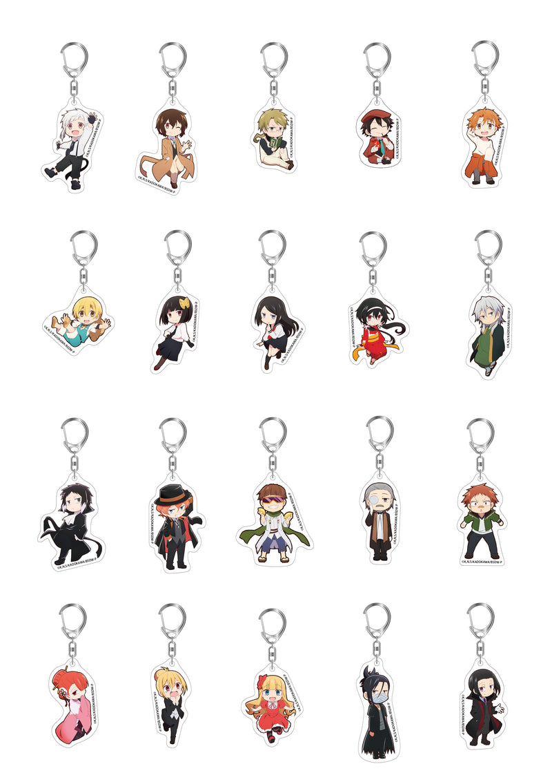 BUNGO STRAY DOGS WAN! HOBBY STOCK Acrylic Keychain 20 kinds of sets