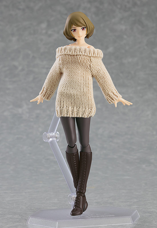 574 figma Styles figma Female Body (Chiaki) with Off-the-Shoulder Sweater Dress