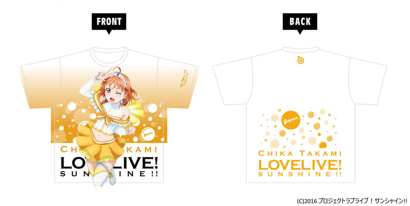 Love Live! Sunshine!! KADOKAWA Full Graphic T-shirt TAKAMI CHIKA