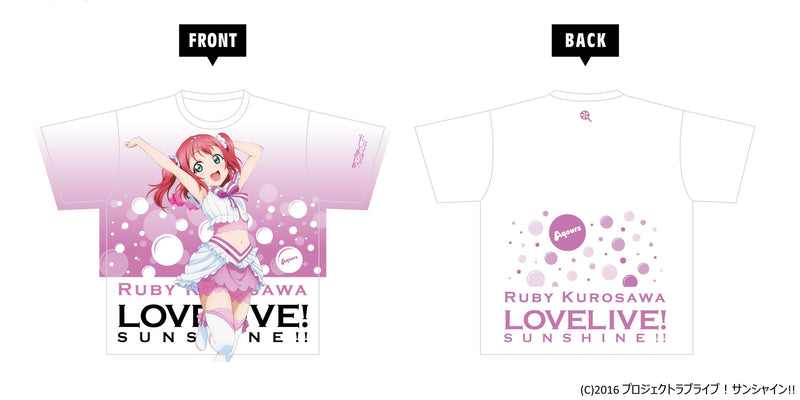 Love Live! Sunshine!! KADOKAWA Full Graphic T-shirt KUROSAWA RUBY